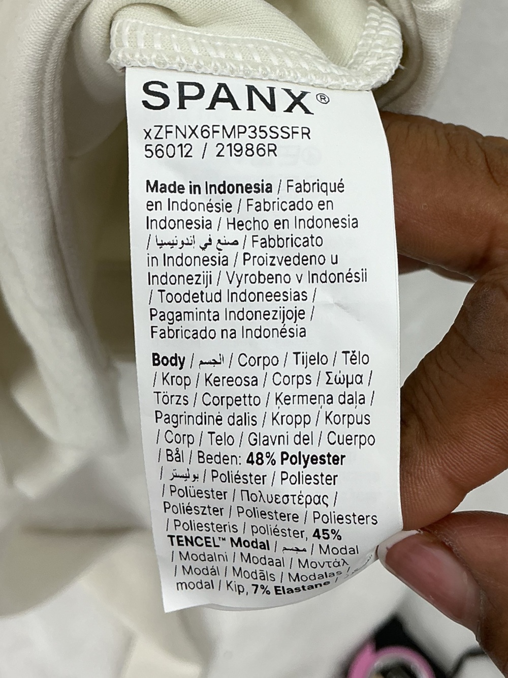 SPANX ivory Belted Wrap Blazer 1117 - Picture 5 of 6